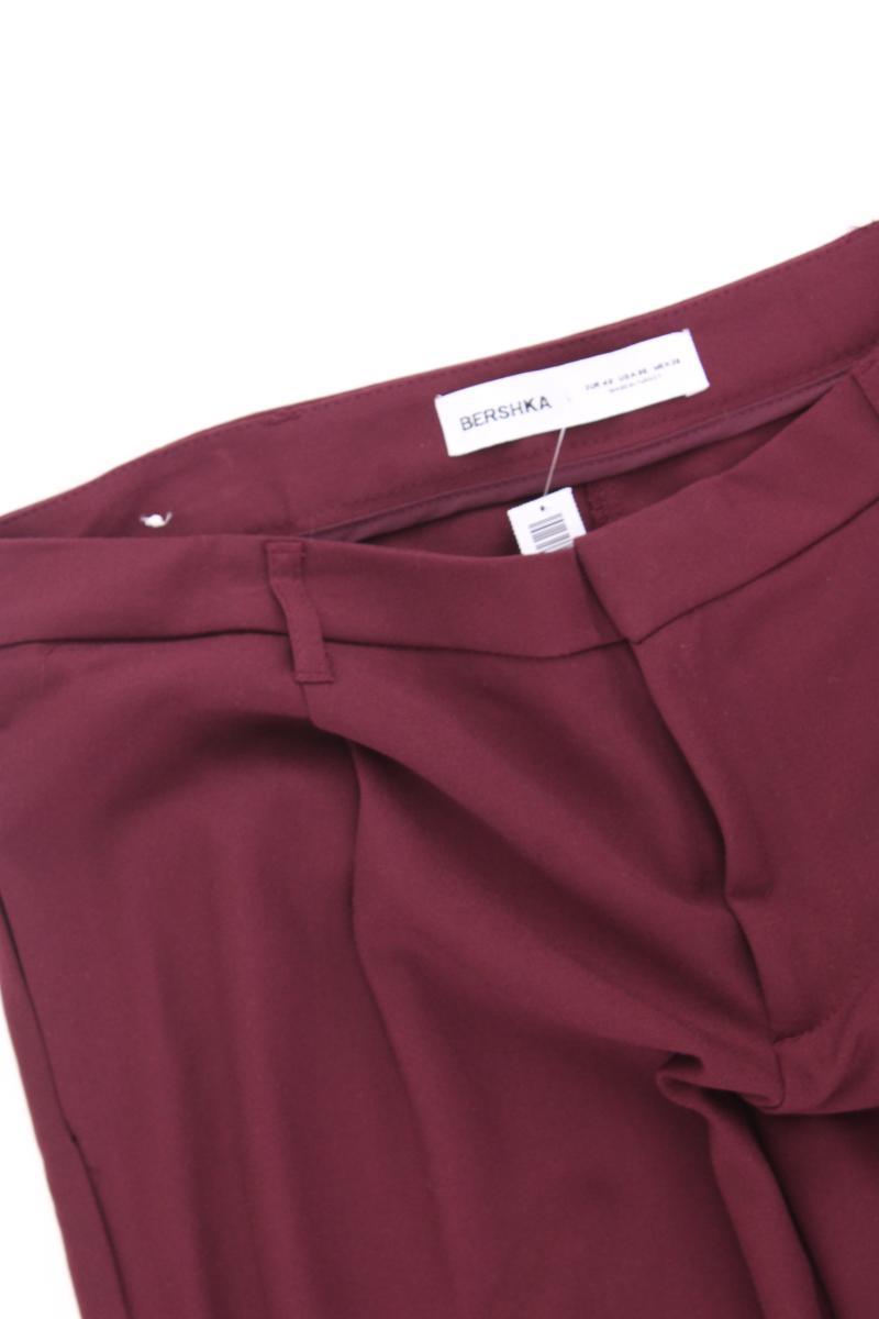 Bershka Stoffhose Gr. 40 lila aus Polyester