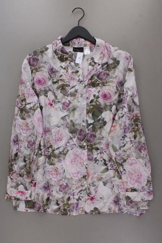 Komplimente Bluse Gr. 46 mit Blumenmuster Langarm mehrfarbig aus Viskose