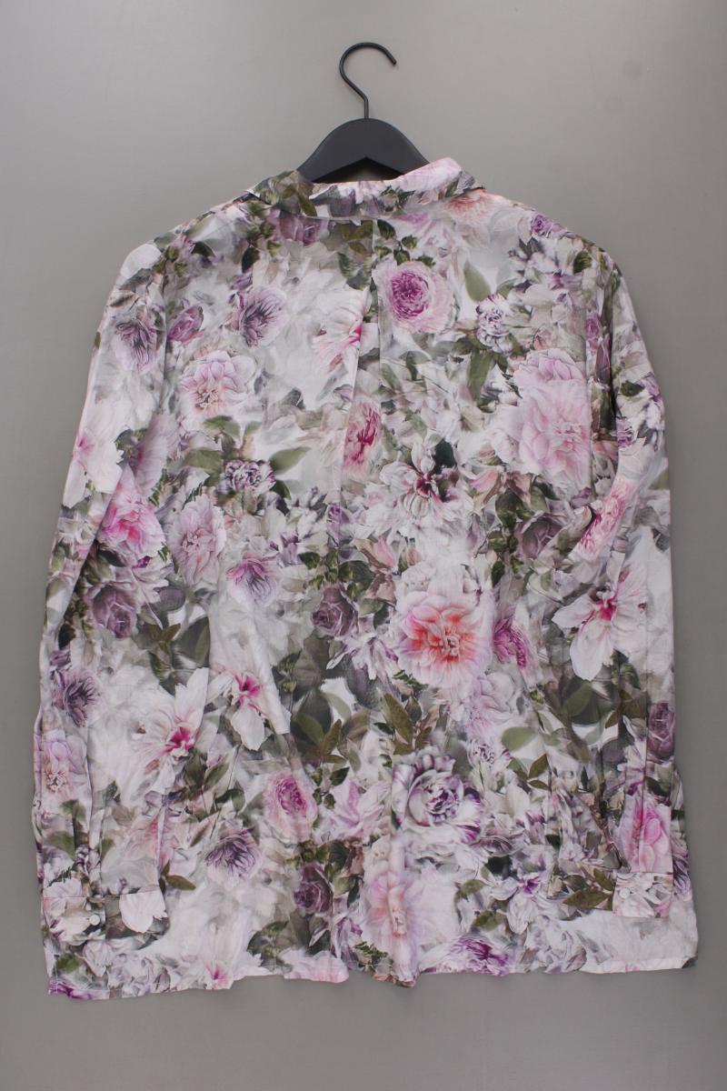 Komplimente Bluse Gr. 46 mit Blumenmuster Langarm mehrfarbig aus Viskose
