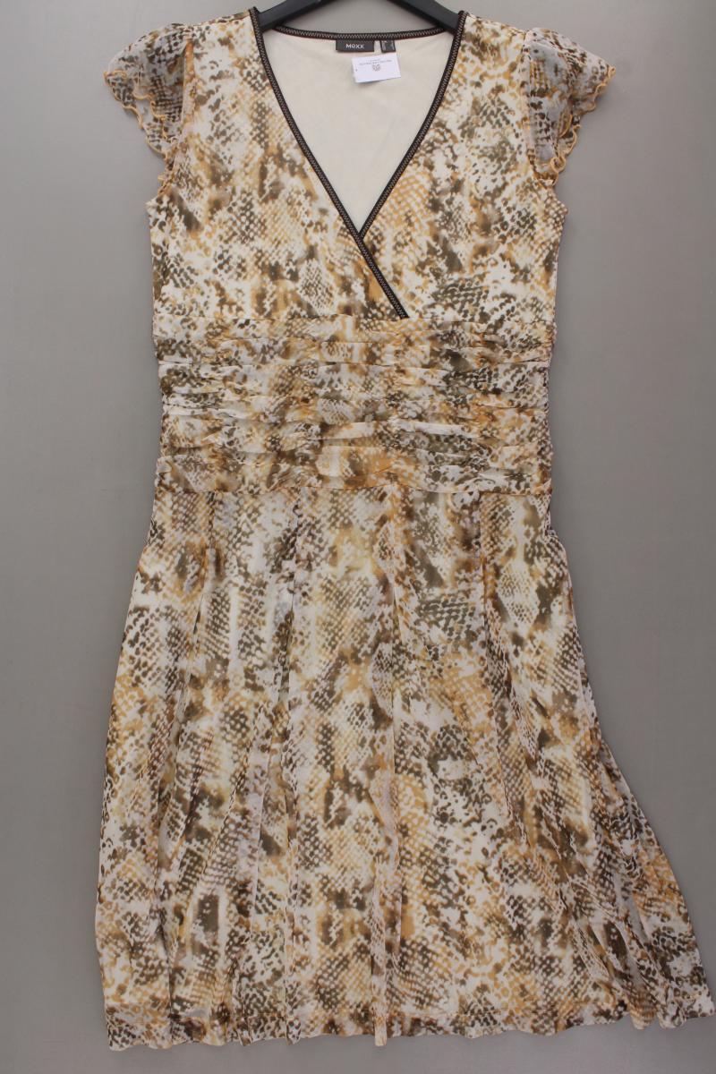 Mexx Y2K Chiffonkleid Gr. L Kurzarm Vintage creme aus Polyamid