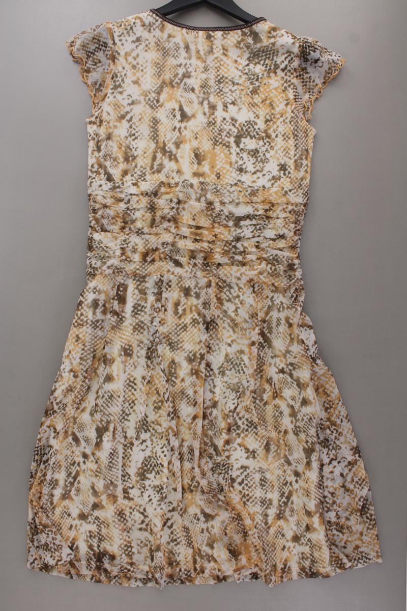 Mexx Y2K Chiffonkleid Gr. L Kurzarm Vintage creme aus Polyamid