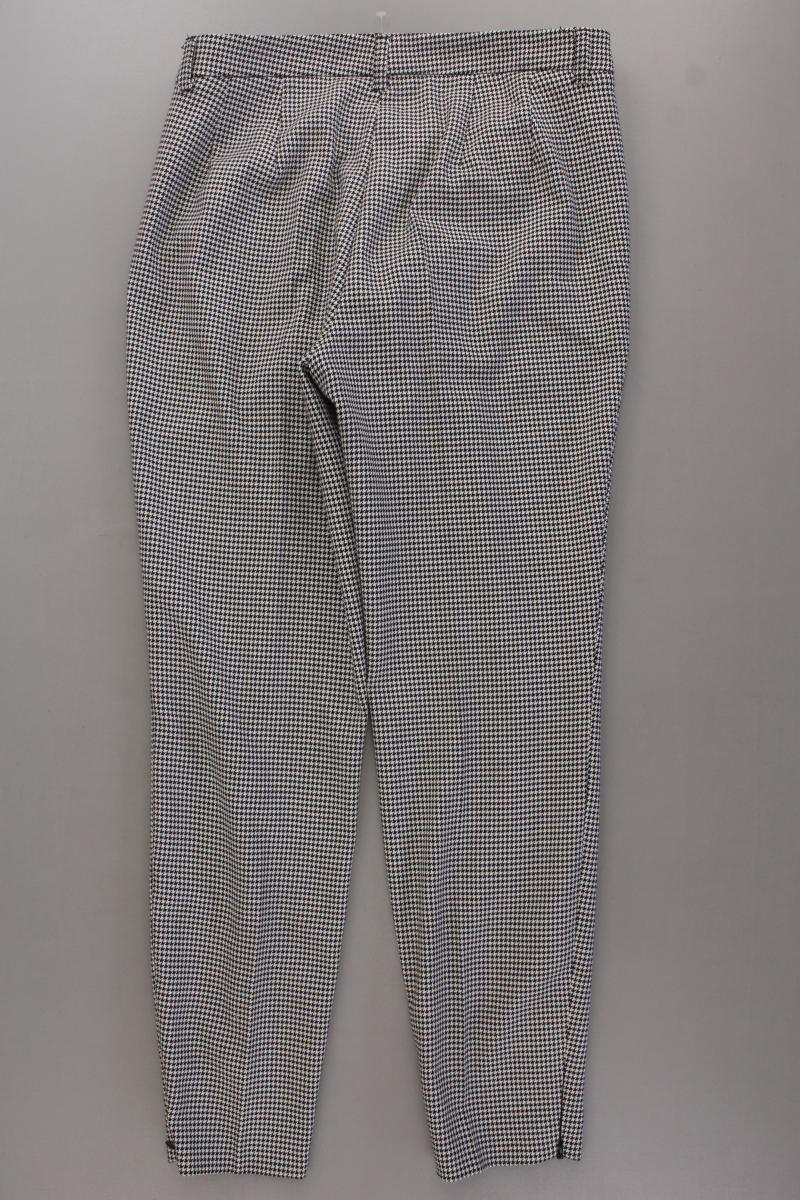 Oui Stoffhose Gr. 40 hahnentritt grau aus Polyester