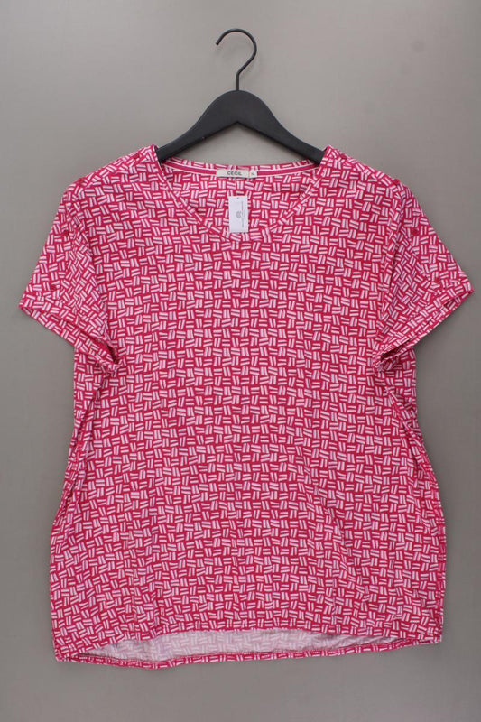 Cecil Printshirt Gr. XL geometrisches Muster Kurzarm pink