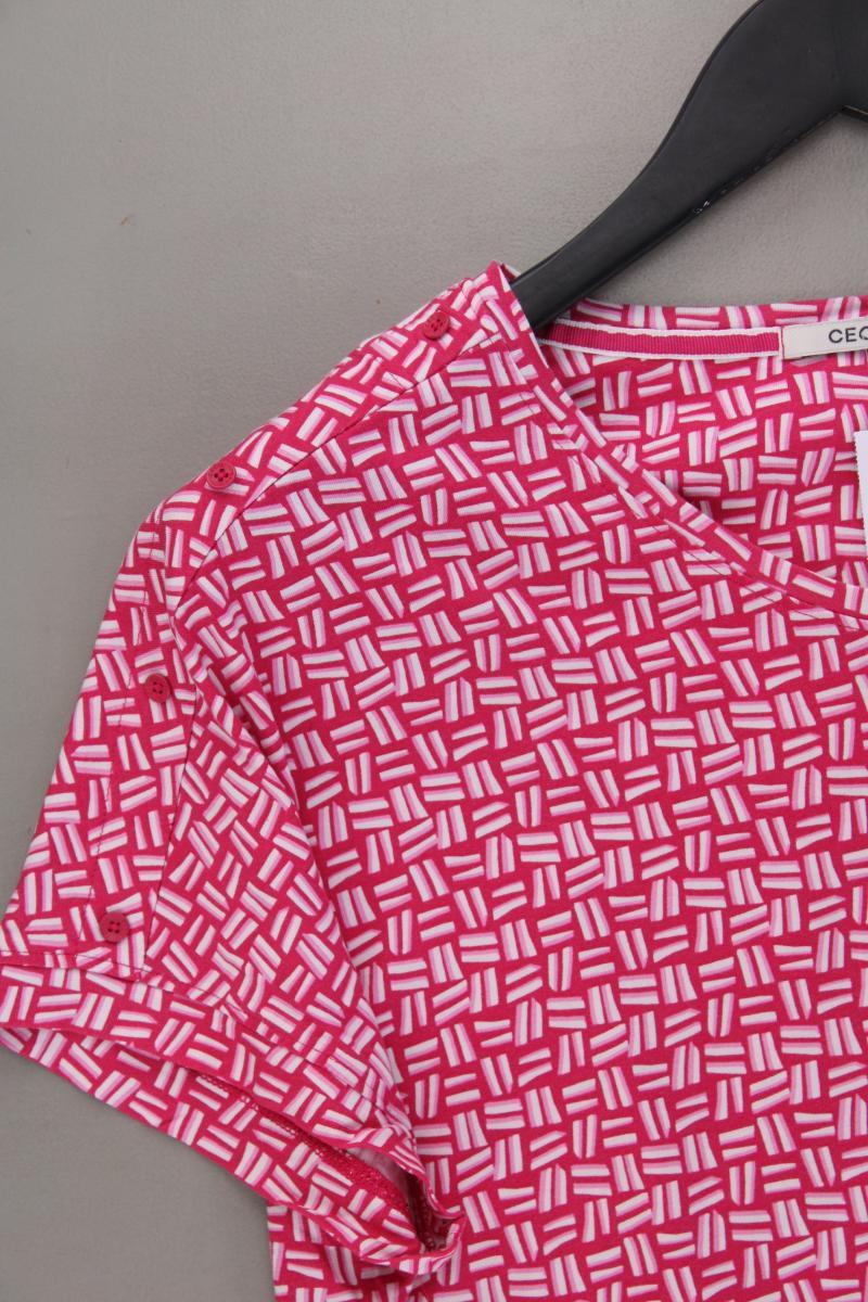 Cecil Printshirt Gr. XL geometrisches Muster Kurzarm pink