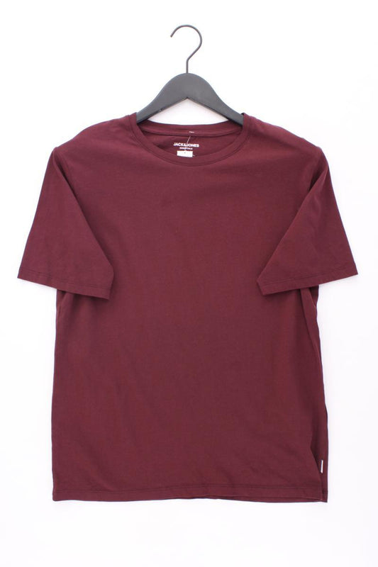 Jack & Jones T-Shirt für Herren Gr. S Kurzarm rot aus Baumwolle