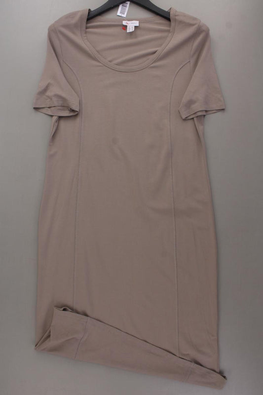 Peter Hahn Jerseykleid Gr. 42 neuwertig Kurzarm braun aus Viskose