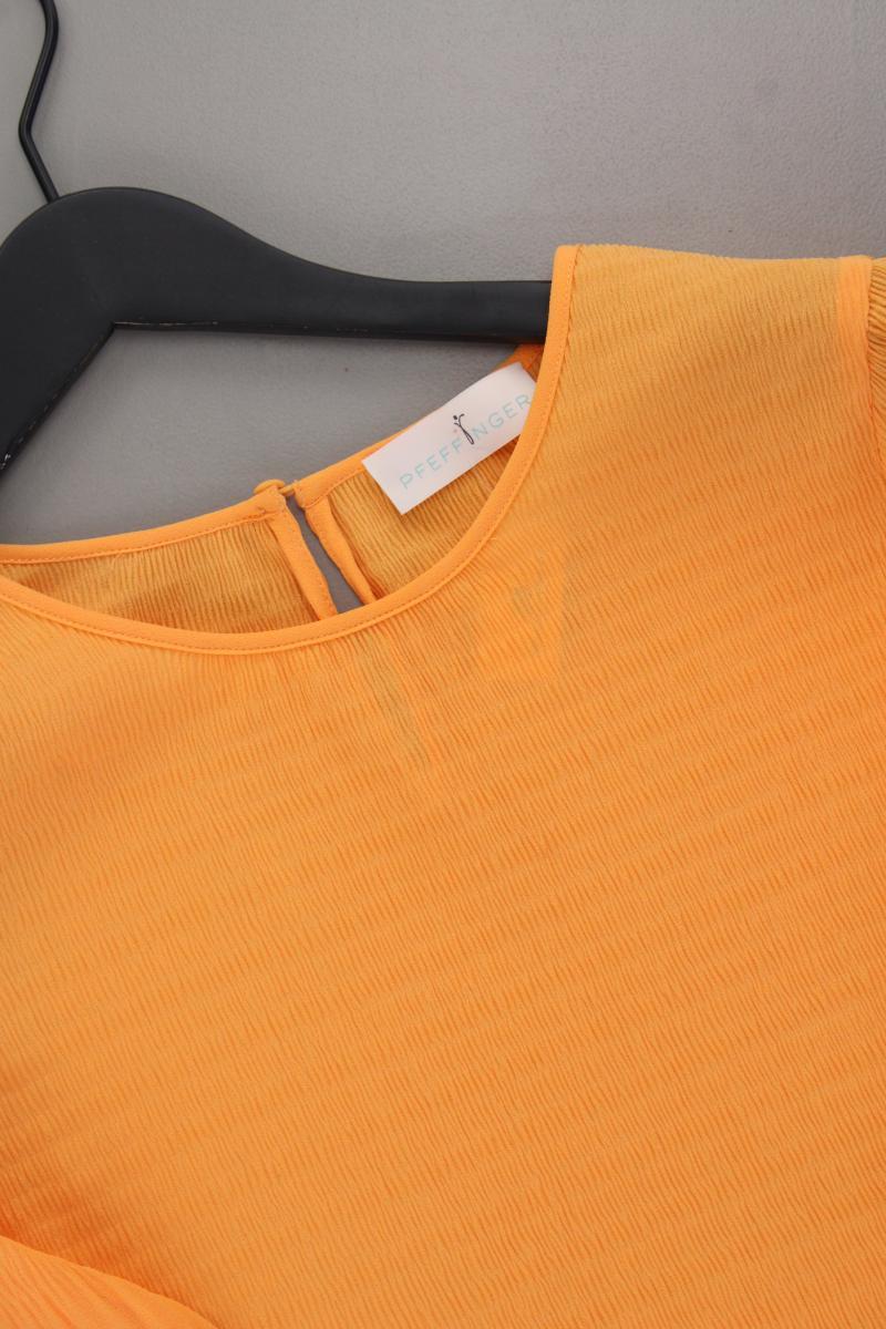 Pfeffinger Kurzarmbluse Gr. 36 neuwertig orange aus Polyester