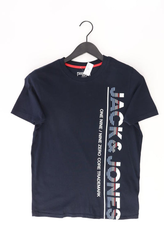 Jack & Jones T-Shirt für Herren Gr. XS Kurzarm blau aus Baumwolle