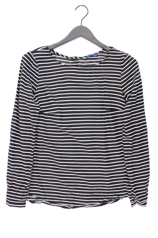 Tom Tailor Langarmbluse Gr. 36 gestreift schwarz aus Viskose