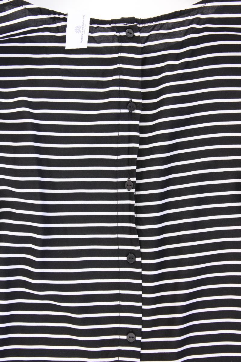 Tom Tailor Langarmbluse Gr. 36 gestreift schwarz aus Viskose