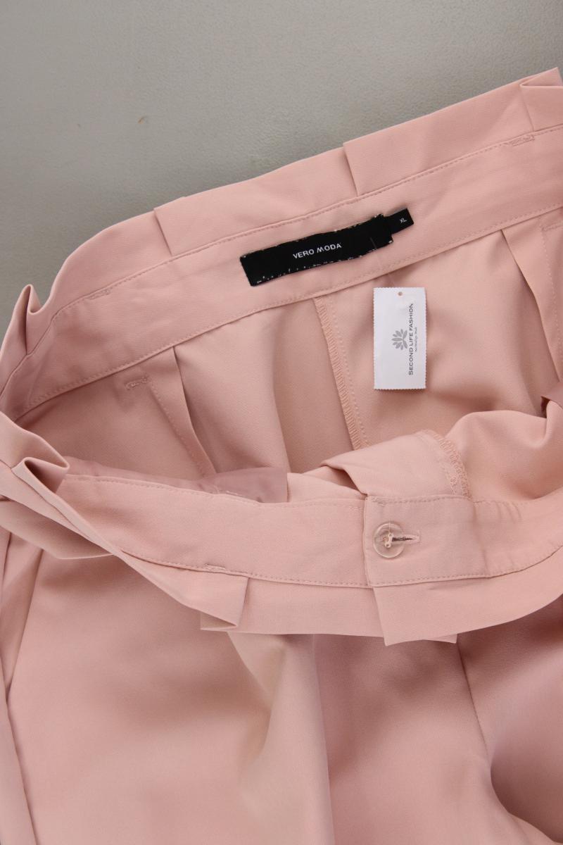 Vero Moda Stoffhose Gr. XL mit Gürtel rosa aus Polyester