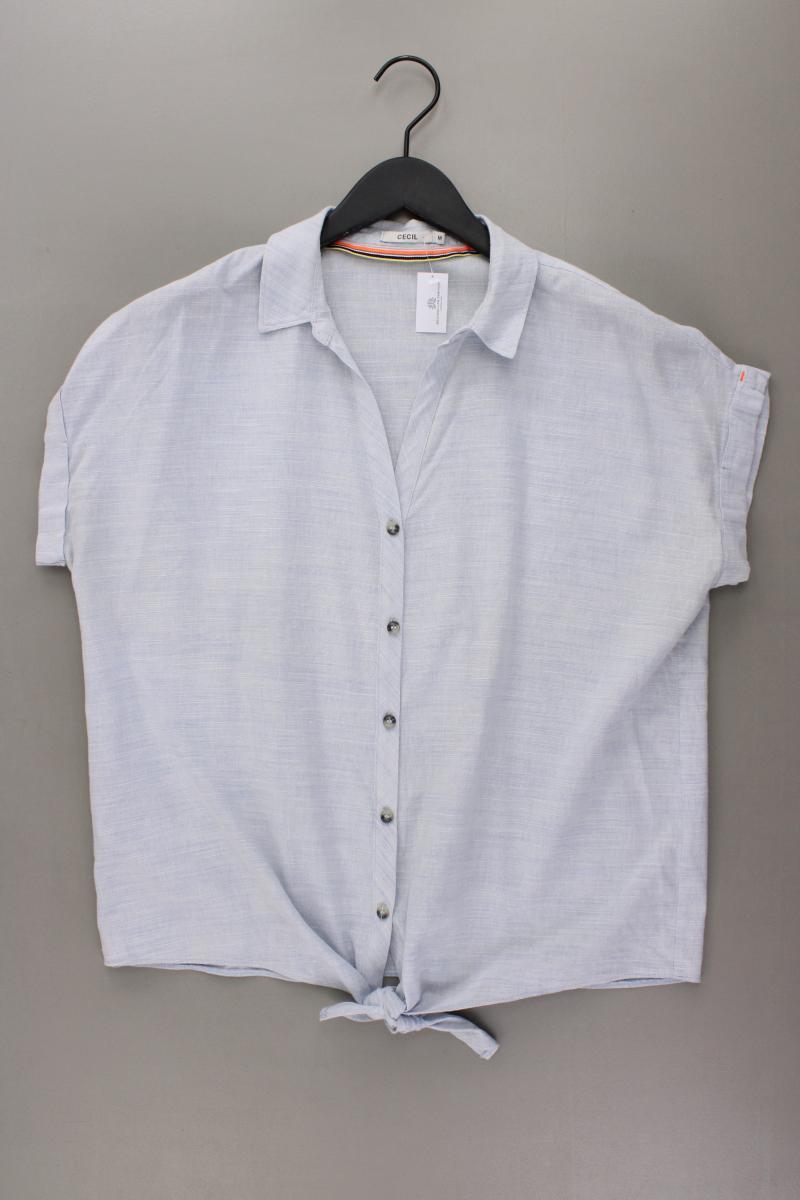 Cecil Kurzarmbluse Gr. M blau