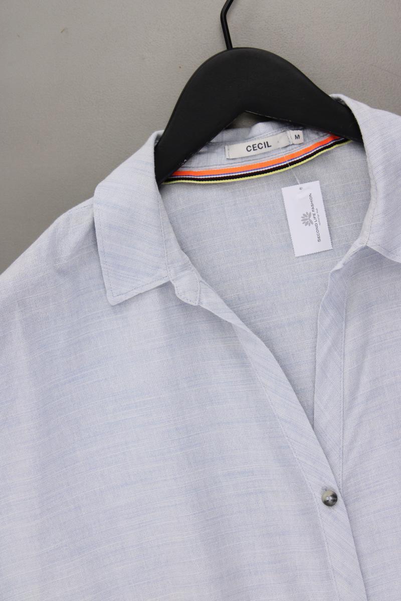 Cecil Kurzarmbluse Gr. M blau