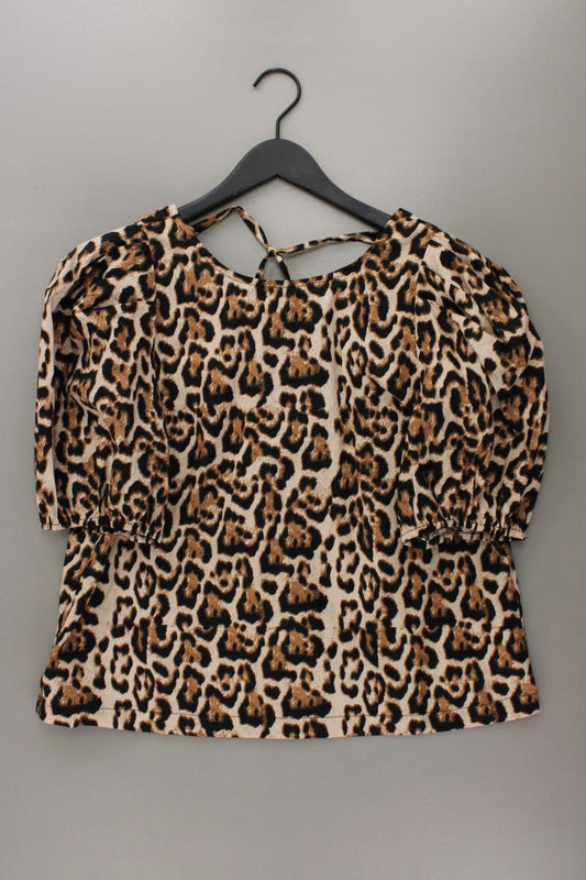 Vila Classic Bluse Gr. 42 3/4 Ärmel braun aus Baumwolle
