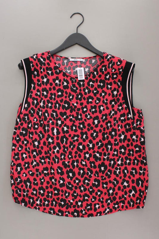 edc by Esprit Ärmellose Bluse Gr. XL mit Tierdruck rot