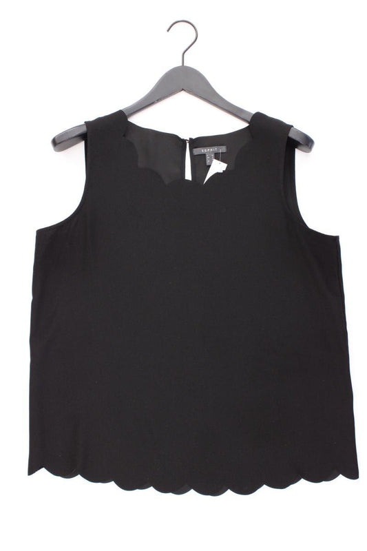Esprit Ärmellose Bluse Gr. 42 neuwertig schwarz aus Polyester