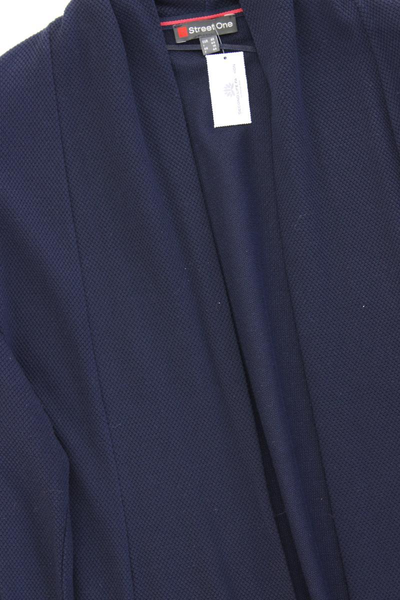Street One Strickjacke Gr. 42 Langarm blau