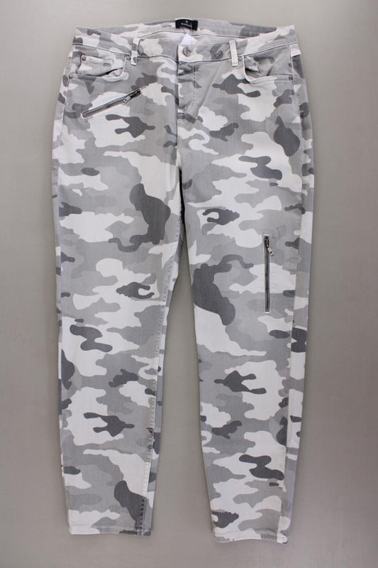 Monari Skinny Jeans Gr. 46 camouflage grau