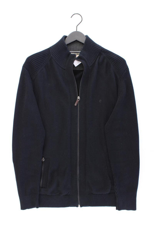 Pierre Cardin Strickjacke für Herren Gr. 56 Langarm schwarz aus Baumwolle