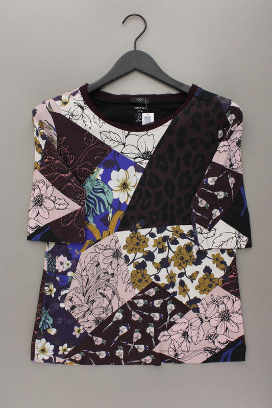 Marc Cain Printshirt Gr. 42 mit Blumenmuster Kurzarm mehrfarbig