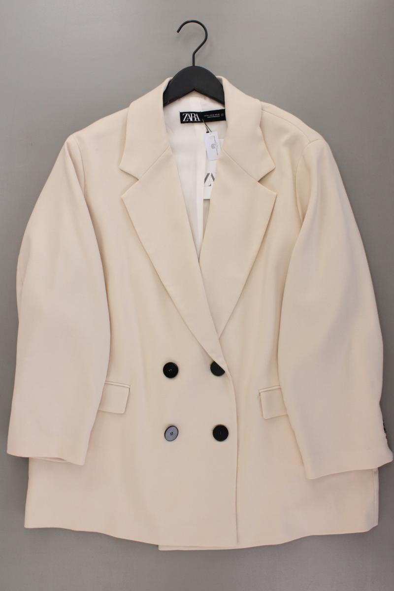 Zara Longblazer Gr. XL neu mit Etikett Neupreis: 59,95€! creme aus Polyester