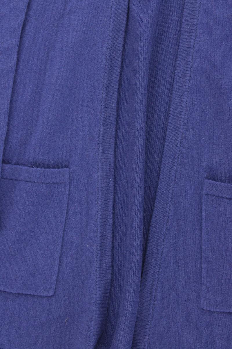 Luisa Cerano Strickjacke mit Wolle und Seide Gr. 38 Langarm blau