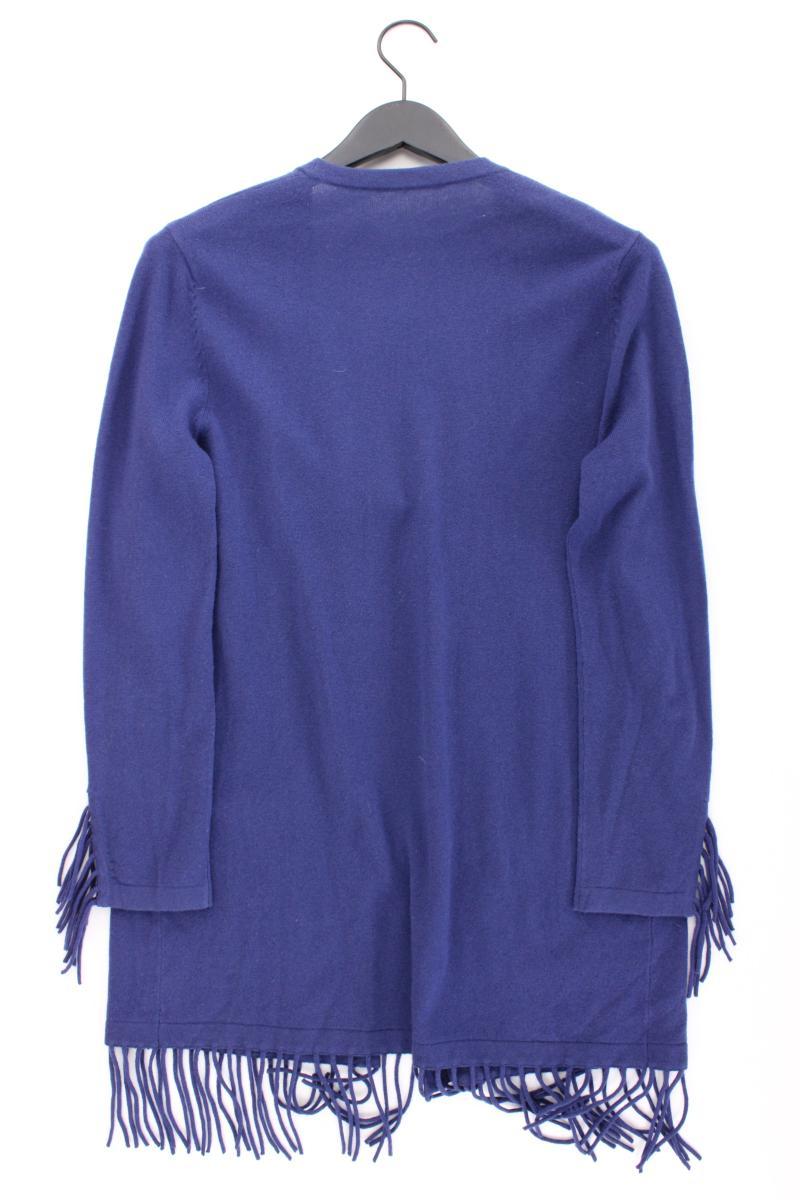 Luisa Cerano Strickjacke mit Wolle und Seide Gr. 38 Langarm blau