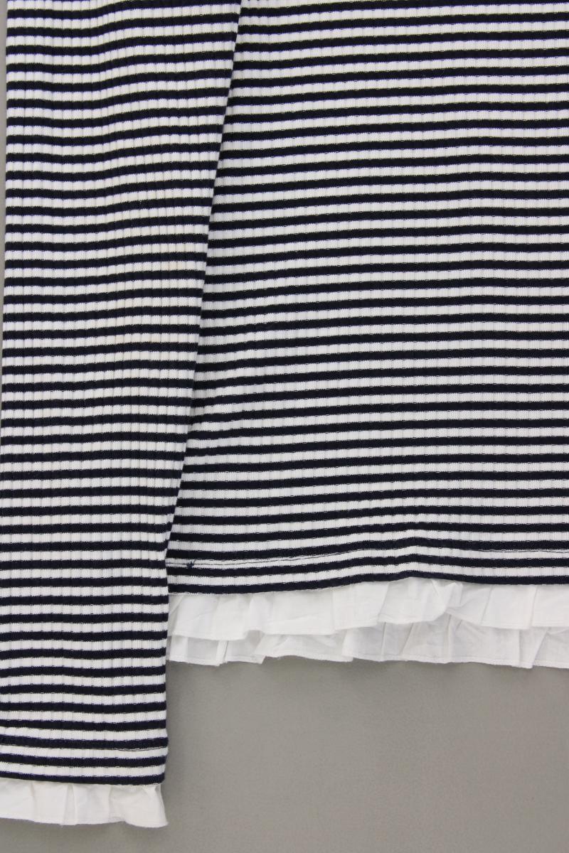 edc by Esprit Ringelshirt Gr. L gestreift Langarm blau aus Baumwolle