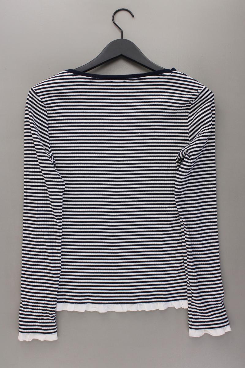 edc by Esprit Ringelshirt Gr. L gestreift Langarm blau aus Baumwolle