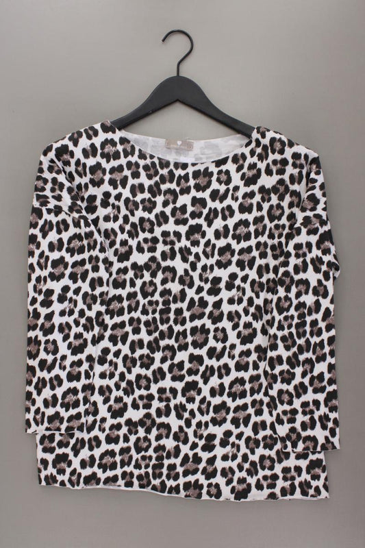 Made In Italy Langarmshirt Gr. 40 mit Tierdruck braun aus Baumwolle