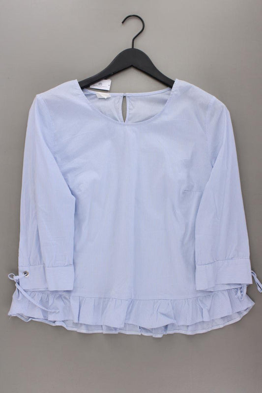 Taifun Classic Bluse Gr. 44 gestreift 3/4 Ärmel blau