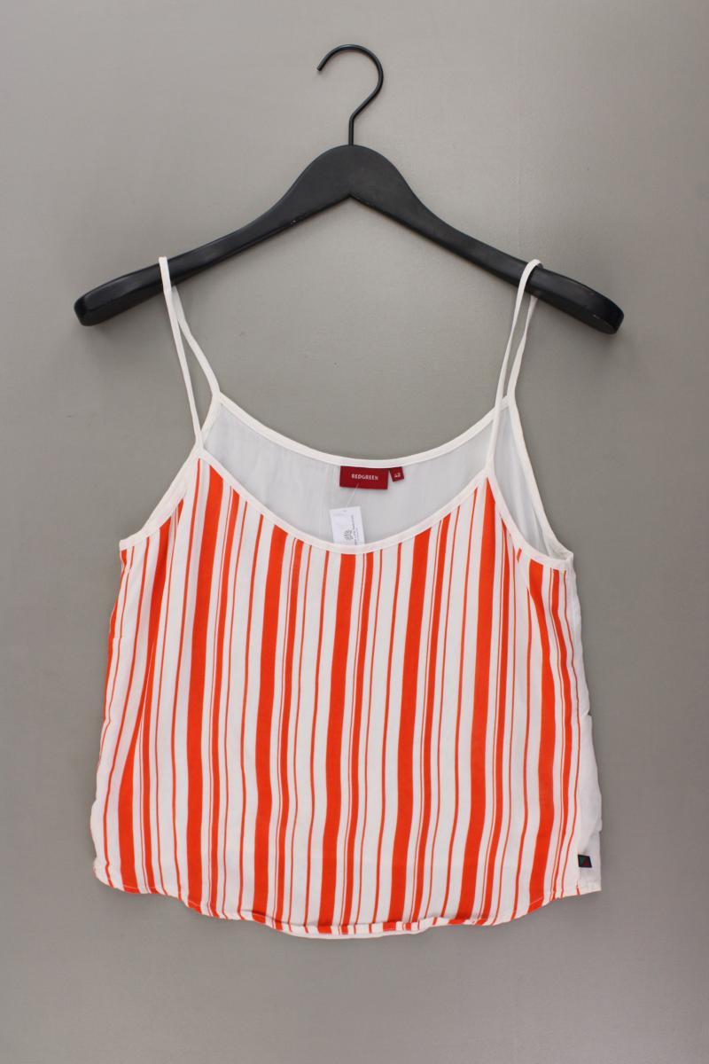 Redgreen Top Gr. 42 gestreift orange aus Viskose