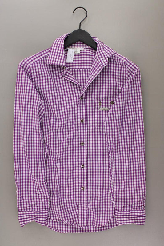 Spieth Wensky Trachtenhemd für Herren Gr. Hemdgröße 37/38 kariert Langarm lila