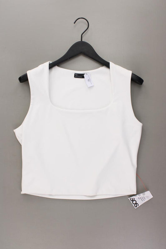 Asos Crop Top Gr. L neu mit Etikett weiß aus Polyester