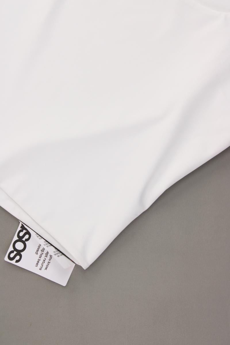 Asos Crop Top Gr. L neu mit Etikett weiß aus Polyester