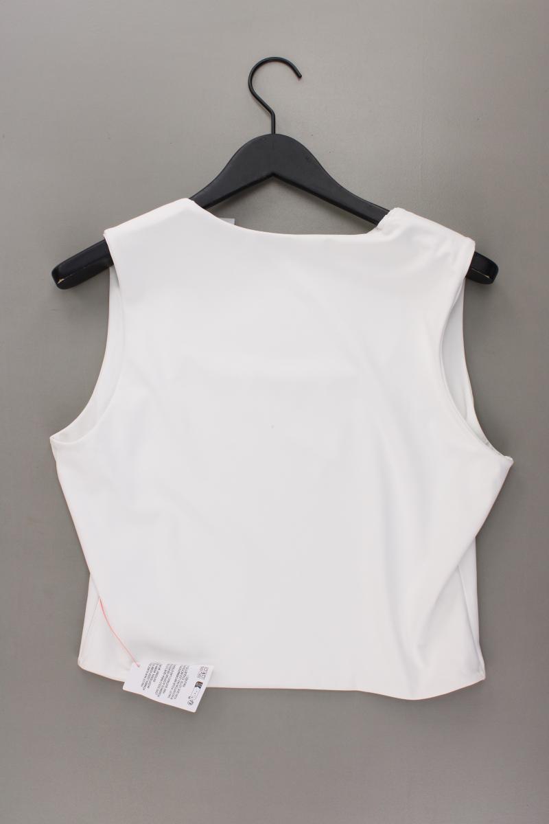Asos Crop Top Gr. L neu mit Etikett weiß aus Polyester