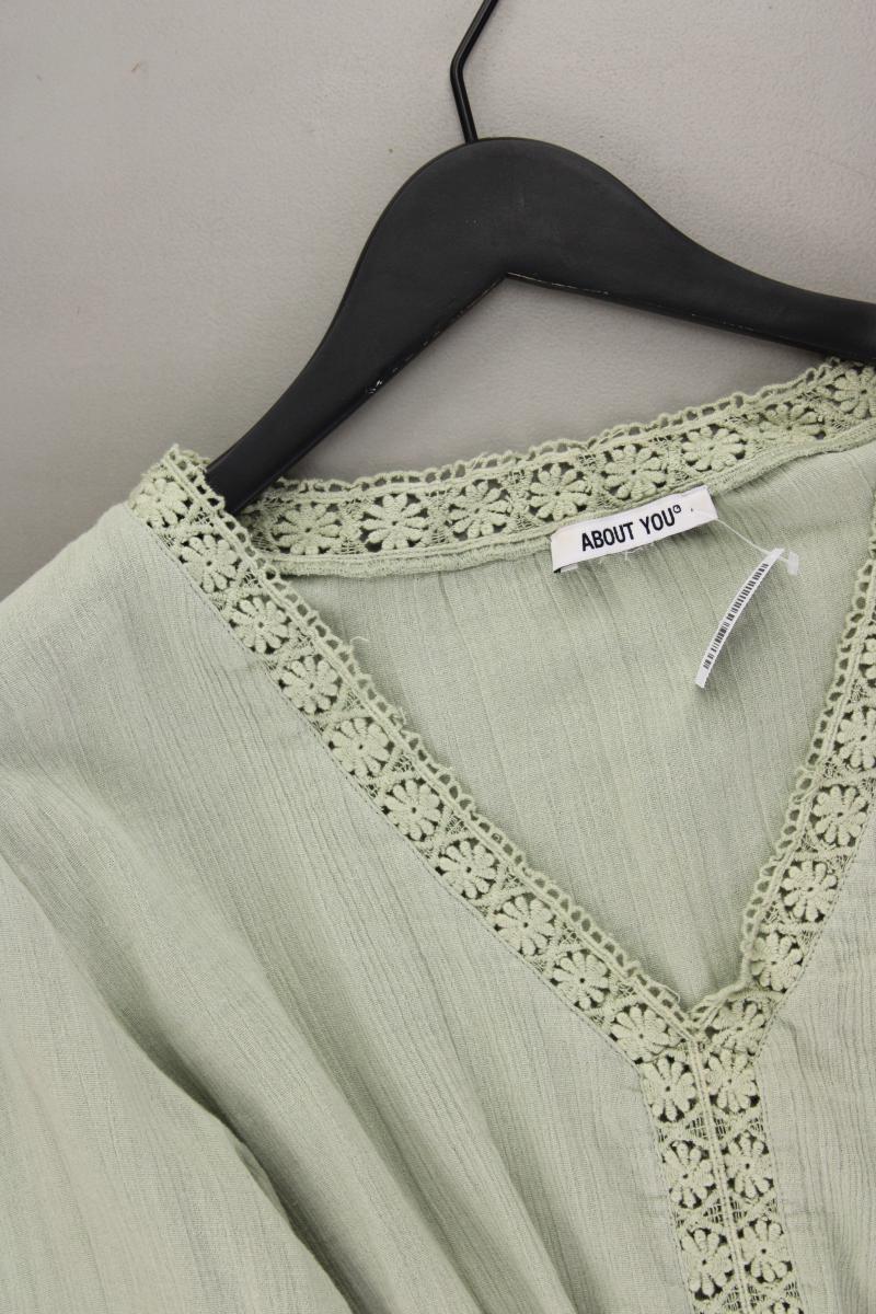 About You Langarmbluse Gr. 42 grün aus Baumwolle