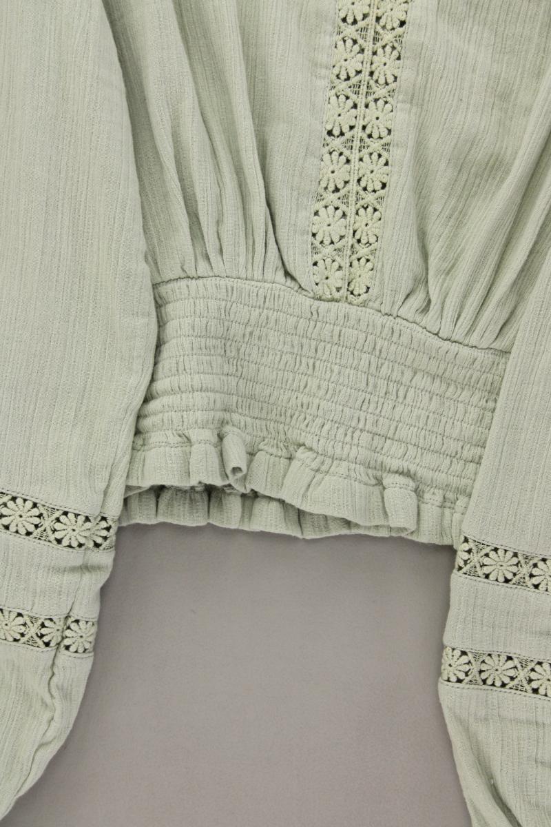 About You Langarmbluse Gr. 42 grün aus Baumwolle