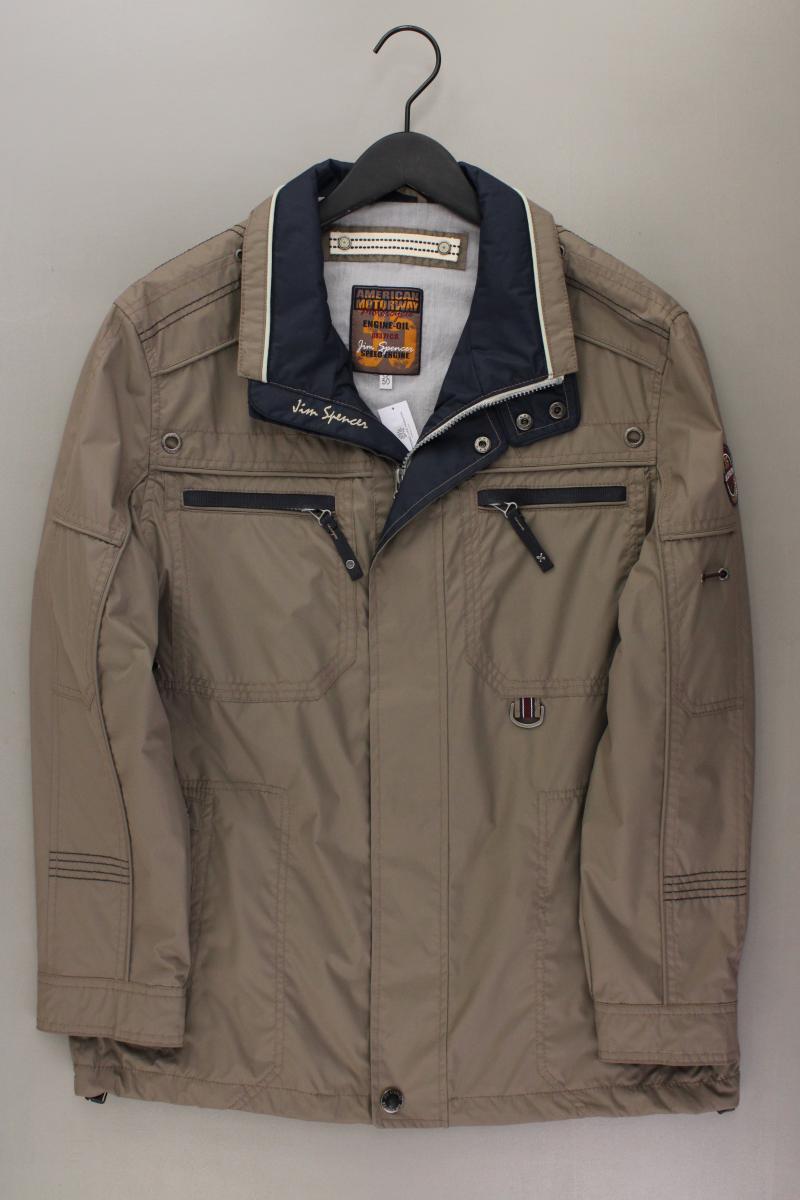 Jim Spencer Übergangsjacke für Herren Gr. 50 braun aus Polyester
