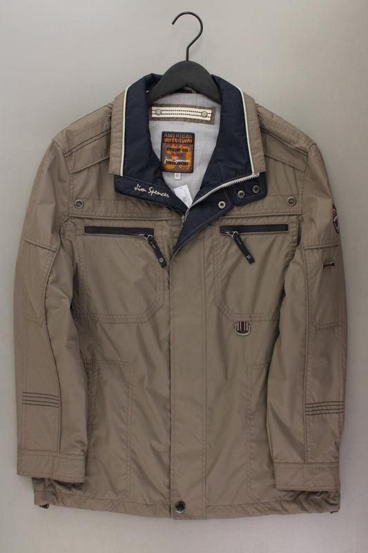 Jim Spencer Übergangsjacke für Herren Gr. 50 braun aus Polyester