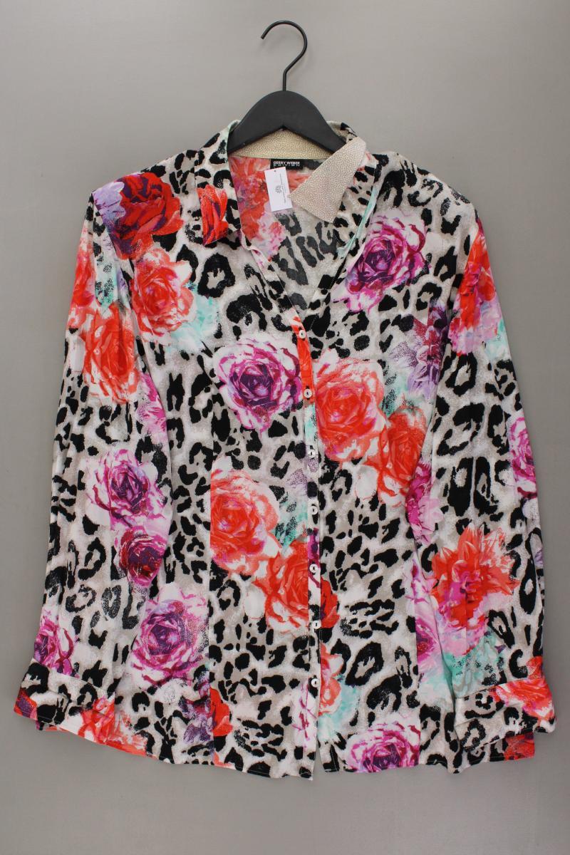 Gerry Weber Langarmbluse Gr. 46 mit Tierdruck mehrfarbig aus Viskose