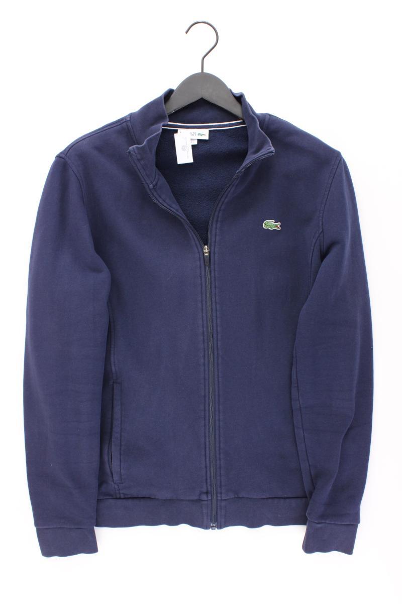 Lacoste Classic Strickjacke für Herren Gr. L Langarm blau aus Baumwolle