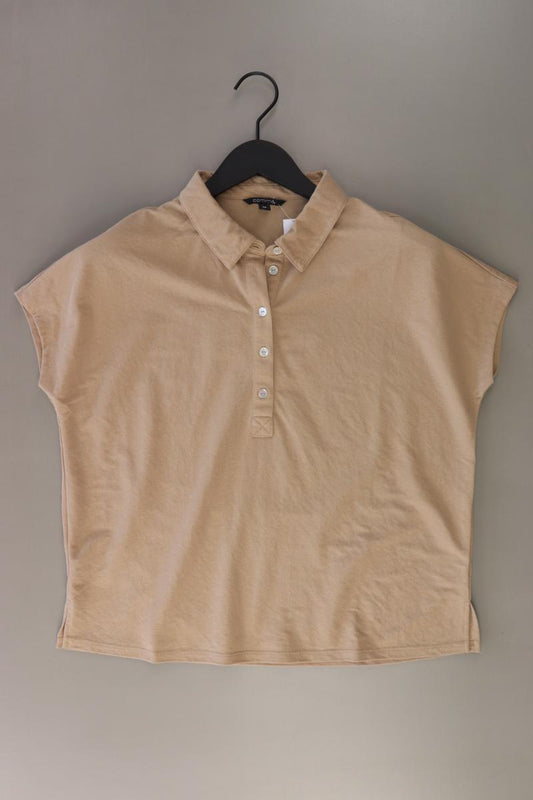 comma, Poloshirt Gr. 36 Kurzarm braun aus Viskose