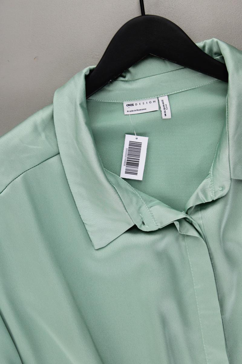 Asos Longbluse Mintgrün Gr. 52 Langarm aus Polyester