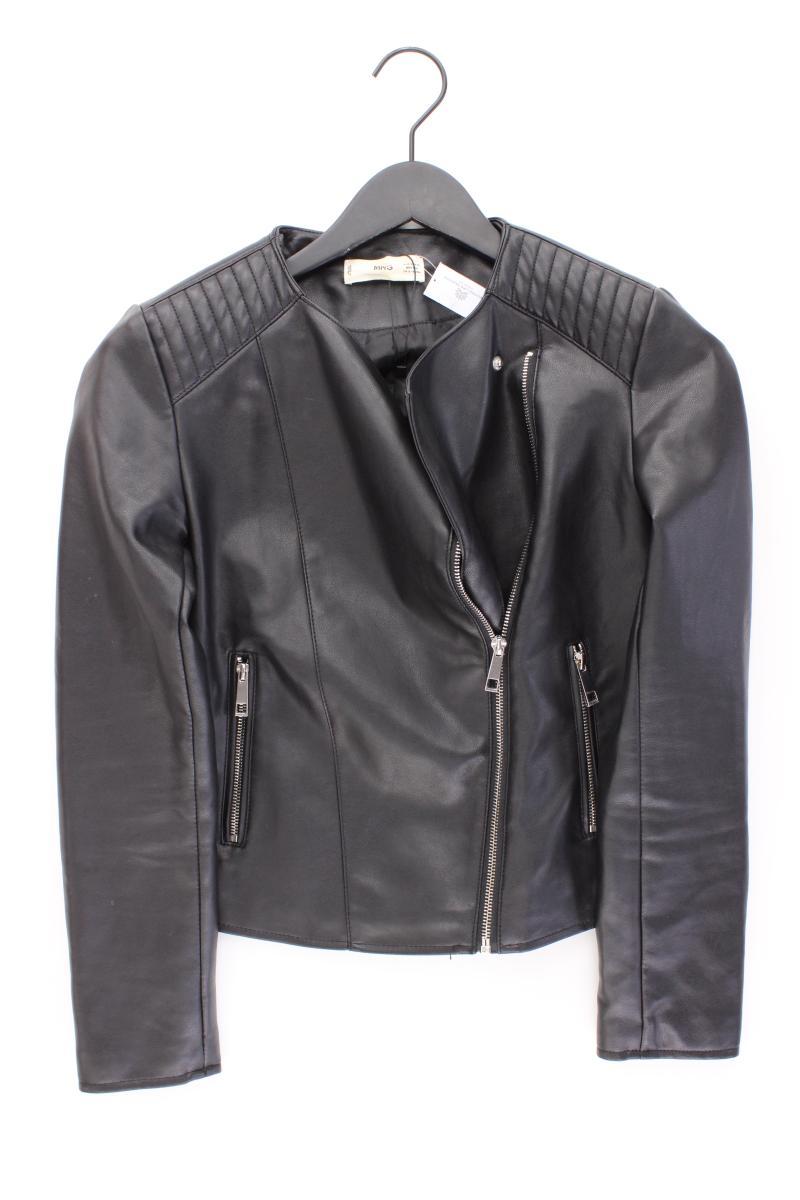 Mango Bikerjacke Gr. XS schwarz aus Polyester