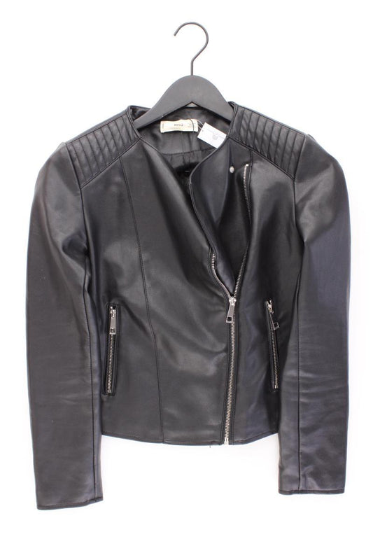 Mango Bikerjacke Gr. XS schwarz aus Polyester