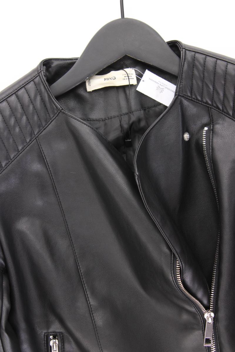 Mango Bikerjacke Gr. XS schwarz aus Polyester