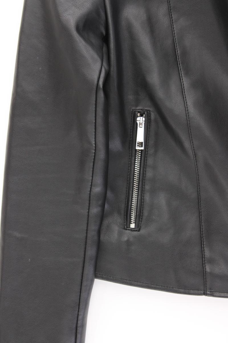Mango Bikerjacke Gr. XS schwarz aus Polyester