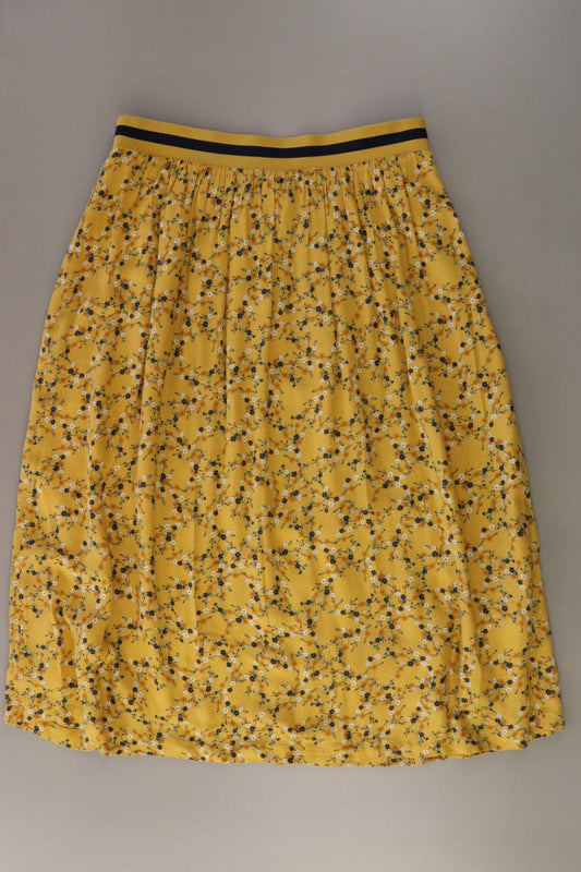 edc by Esprit Stretchrock Gr. 36 mit Blumenmuster gelb aus Viskose