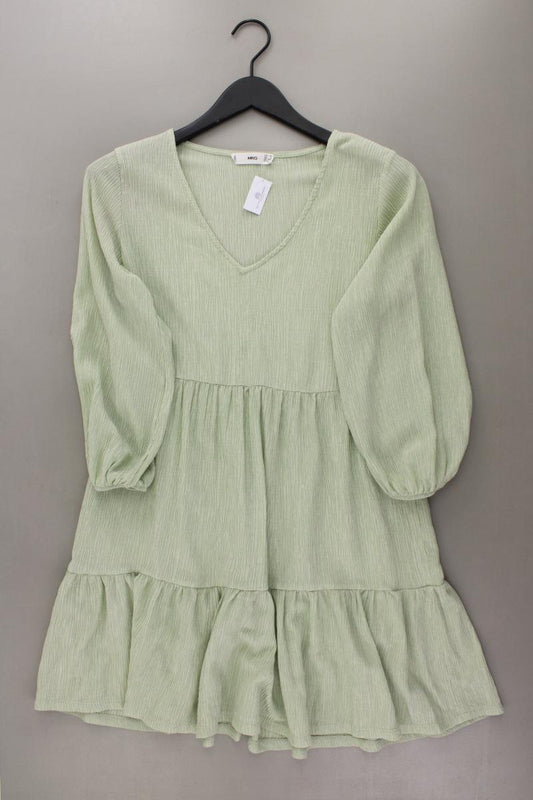 Mango Midikleid Gr. XS 3/4 Ärmel grün aus Lyocell